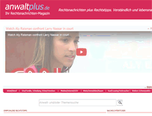 Tablet Screenshot of anwaltplus.de